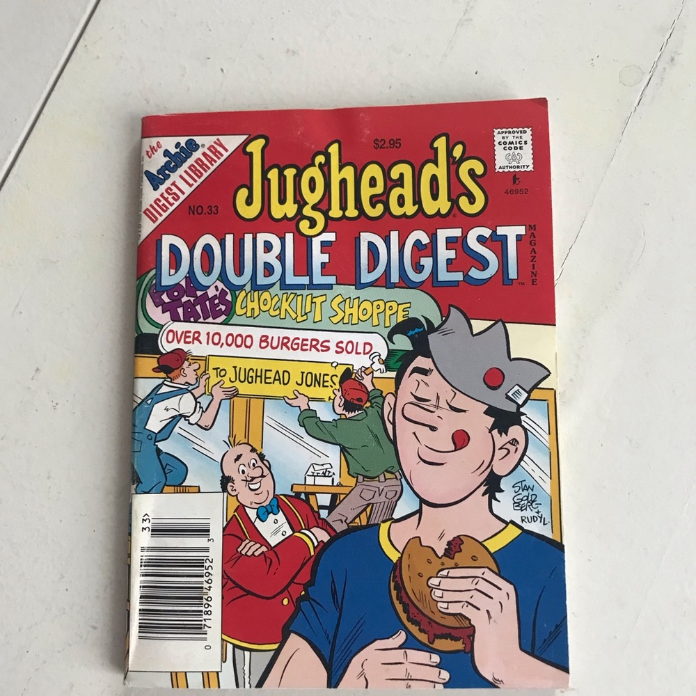 Jughead's Double Digest Comic Book #33 - Red & Blue Cover
